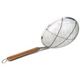 Skimmer - S/S Mesh - Wide Rim - Wooden Handle - 280mm - 11"