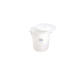 Plastic Bin Food Grade - White - 100L - 530(Ø)*25(H)mm - Lid