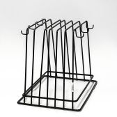 Cutting Board Rack - S/S Black - with Hooks - CBS-1218