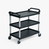 Serving Trolley Large - 3 Tiers - Black - AF08171