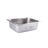 Perforated Gastronorme Pan - S/S 1/2 / 100mm