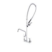 Commercial Faucet with Pre-Rinse Sprayer ZBS-5803B Wall-Mounted