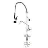 Commercial Faucet with Pre-Rinse Sprayer ZBS-5804B - Bench Top