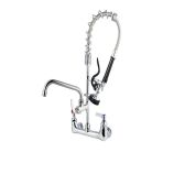 Commercial Faucet with Pre-Rinse Sprayer ZBS-M5803B Wall-Mounted