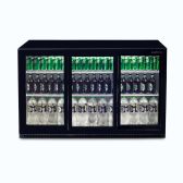Back Bar Fridge - 307L - 3 Doors - Sliding