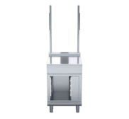 Waldorf 800 Series BTL8600S-CB - 600mm Bench Top With Salamander Support Low Back Version Cabinet Base