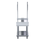 Waldorf 800 Series BTL8600S-LS - 600mm Bench Top With Salamander Support Low Back Version Leg Stand