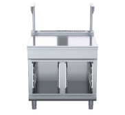 Waldorf 800 Series BTL8900S-CB - 900mm Bench Top With Salamander Support Low Back Version Cabinet Base