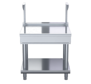 Waldorf 800 Series BTL8900S-LS - 900mm Bench Top With Salamander Support Low Back Version Leg Stand