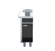 Waldorf Bold BTLB8400-CD-LH - 400mm Bench Top Low Back Version - Cabinet Base With Fixed Front Panel