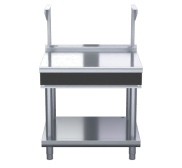 Waldorf Bold BTLB8900S-LS - 900mm Bench Top With Salamander Support Low Back Version - Leg Stand