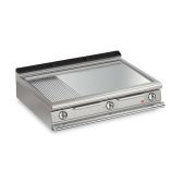 Baron 3 Burner Electric Fry Top With 2/3 Smooth and 1/3 Ribbed Chrome Plate And Thermostat Control - Q70FT/E1225 - product image