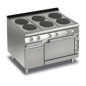 Baron 6 Burner Electric Cook Top With Electric Oven - Q70PCF/E120 - product image