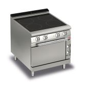 Baron 4 Burner Electric Cook Top With Ceramic Glass And Electric Oven - Q70PCF/VCE800 - product image