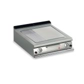 Baron 2 Burner Gas Fry Top With 2/3 Smooth 1/3 Ribbed Mild Steel Plate - Q70SFT/G820 - product image