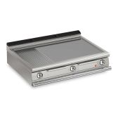 Baron 3 Burner Electric Fry Top With 2/3 Smooth 1/3 Ribbed Mild Steel Plate And Thermostatic Control - Q90FT/E1220 - product image