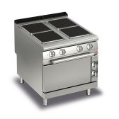 Baron 4 Burner Electric Cook Top With Electric Oven - Q90PCF/E801 - product image