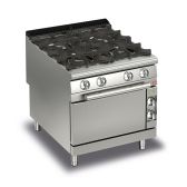 Baron 4 Burner Gas Cook Top With Gas Oven - Q90PCF/G8005 - product image