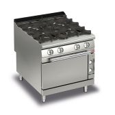 Baron 4 Burner Gas Cook Top With Electric Oven - Q90PCF/GE8005 - product image