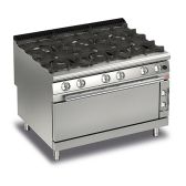 Baron 6 Burner Gas Cook Top With Full Length Gas Oven - Q90PCFL/G1205 - product image