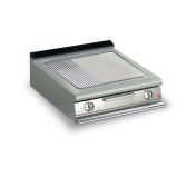 Baron 2 Burner Electric Fry Top With 2/3 Smooth 1/3 Ribbed Mild Steel Plate And Thermostatic Control - Q90SFT/E820 - product image