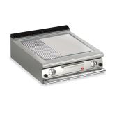Baron 2 Burner Gas Fry Top With 2/3 Smooth 1/3 Ribbed Mild Steel Plate And Thermostatic Control - Q90SFT/G820 - product image