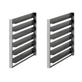 Baron Set of 1/1GN Tray Slides for Cabinets (6 capacity) - QRG11 - product image