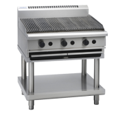 Waldorf 800 Series CHL8900G-LS - 900mm Gas Chargrill Low Back Version Leg Stand