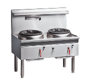 Cobra CW2H-CC - 1200mm Gas Waterless Wok with 2 Chimney burners