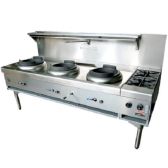 Goldstein CWA3B2 Three Ring Gas Chinese Wok + 2 Burner