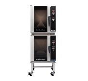 Turbofan E33D5/2C - Full Size Tray Digital Electric Convection Oven Double Stacked With Castor Base Stand