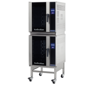 Turbofan E33T5/2C - Full Size Tray Touch Screen Electric Convection Oven Double Stacked With Castor Base Stand