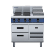 Blue Seal Evolution Series E516C-RB - 900mm Electric Cooktop Refrigerated Base