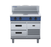 Blue Seal Evolution Series E57-RB - 900mm Electric Solid Top - Refrigerated Base