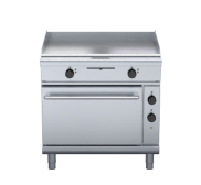 Waldorf 800 Series GPL8910E - 900mm Electric Griddle Static Oven Range Low Back Version