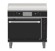 Waldorf Bold GPLB8910GE - 900mm Gas Griddle Electric Static Oven Range Low Back Version