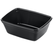 Aladdin Temp-Rite K239 - 6oz / 170mL Designer Series Non-Insulated Rectangular bowl - Black