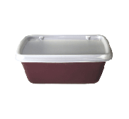 Aladdin Temp-Rite K249 - 6oz / 170mL Designer Series Non-Insulated Rectangular bowl - Burgundy