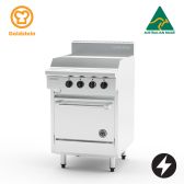 Goldstein PE24G20-X Electric Oven Range, 605mm Griddle, Static Oven