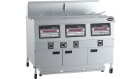 B+S Rapid RF-3E - Three Pan 6 Basket Rapid Electric Fryer