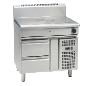 Waldorf 800 Series RNL8100G-RB - 900mm Gas Target Top Low Back Version - Refrigerated Base