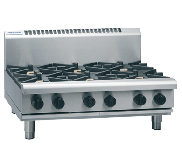 Waldorf 800 Series RNL8600G-B - 900mm Gas Cooktop Low Back Version Bench Model