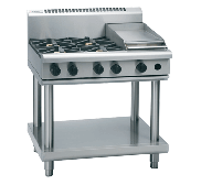 Waldorf 800 Series RNL8603G-LS - 900mm Gas Cooktop Low Back Version Leg Stand