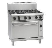 Waldorf 800 Series RNL8619G - 900mm Gas Range Static Oven Low Back Version