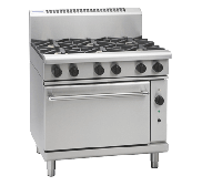 Waldorf 800 Series RNL8619GC - 900mm Gas Range Convection Oven Low Back Version