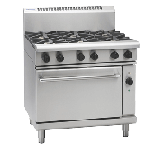 Waldorf 800 Series RNL8619GEC - 900mm Gas Range Electric Convection Oven Low Back Version