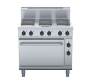 Waldorf 800 Series RN8610SEC - 900mm Electric Sealed Hobs Range Convection Oven