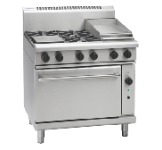Waldorf 800 Series RNL8613GC - 900mm Gas Range Convection Oven Low Back Version