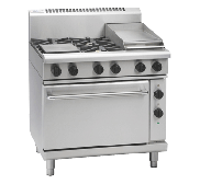 Waldorf 800 Series RNL8613GE - 900mm Gas Range Electric Static Oven Low Back Version