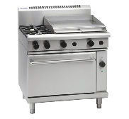 Waldorf 800 Series RNL8616GEC - 900mm Gas Range Electric Convection Oven Low Back Version